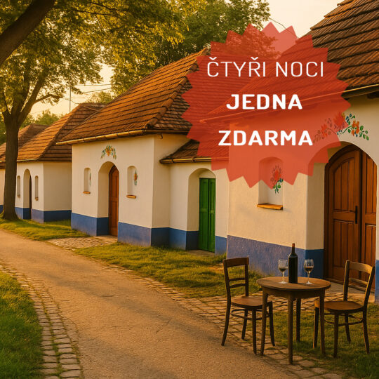 ČTYŘI NOCI POD VINOHRADY, JEDNA ZDARMA
